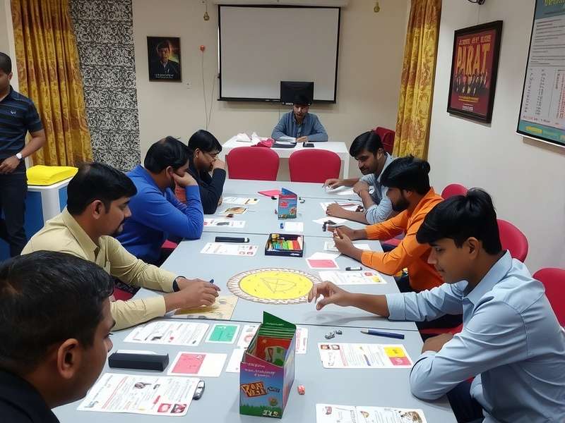 Game development team at Rajkot Game Workshop collaborating on a project